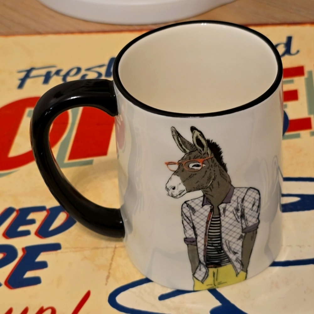 Signature large cup mug 17.5 oz fashion cool donkey new